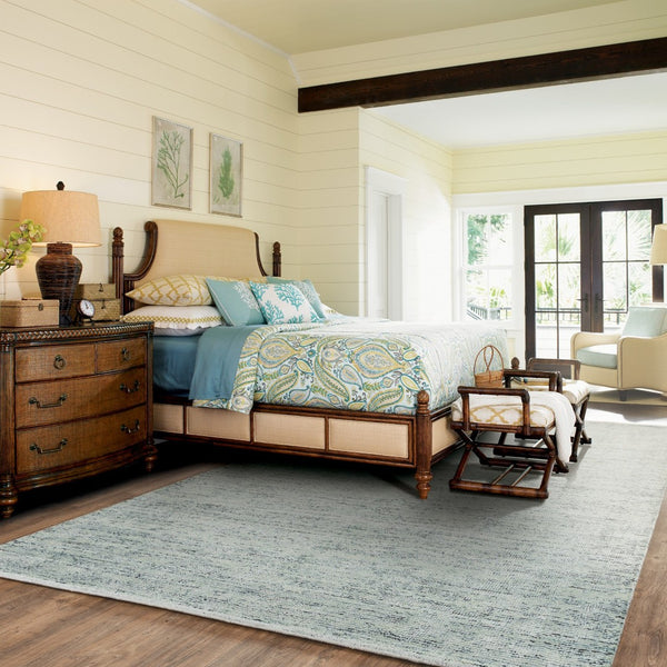 Homeroots 5' Hand Tufted Area Rug In Blue And Teal - Enhance Your Space With Comfort And Style Today! 5' X 8' Wool Blend 575845