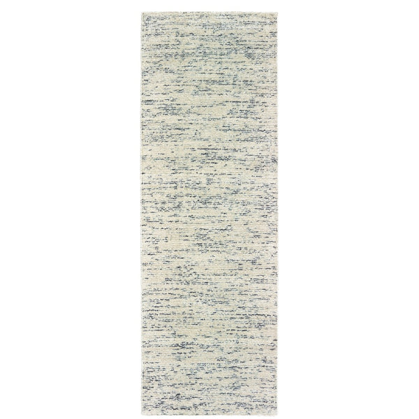 HomeRoots 5' Hand-Tufted Area Rug in Rich Blue and Teal Hues: Plush Comfort and Modern Style for Any Room 8' Runner 575850