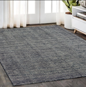 Homeroots 5' Hand Tufted Area Rug In Blue And Teal - Enhance Your Space With Comfort And Style Today! 5' X 8' Wool Blend 575854