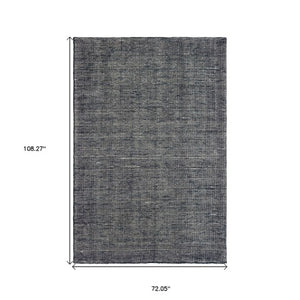 Homeroots 5' Hand Tufted Area Rug In Blue And Teal - Enhance Your Space With Comfort And Style Today! 6' X 9' Wool Blend 575855