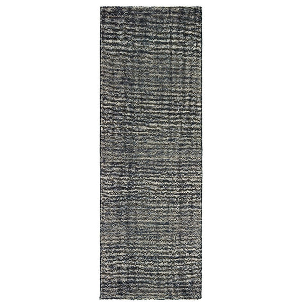 HomeRoots 5' Hand-Tufted Area Rug in Rich Blue and Teal Hues: Plush Comfort and Modern Style for Any Room 8' Runner 575856