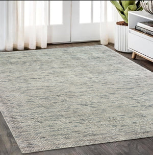 Homeroots 5' Hand Tufted Area Rug In Blue And Teal - Enhance Your Space With Comfort And Style Today! 5' X 8' Wool Blend 575857