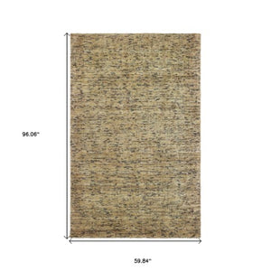 Homeroots 5' Hand Tufted Area Rug In Blue And Teal - Enhance Your Space With Comfort And Style Today! 5' X 8' Wool Blend 575860