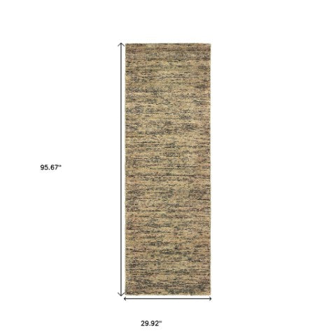 Homeroots 5' Hand Tufted Area Rug In Blue And Teal - Enhance Your Space With Comfort And Style Today! 8' Runner Wool Blend 575862