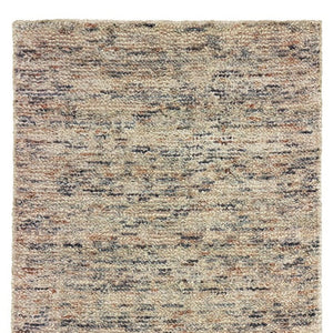 Homeroots 5' Hand Tufted Area Rug In Blue And Teal - Enhance Your Space With Comfort And Style Today! Ivory,Sand Wool Blend 575868