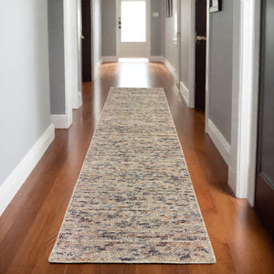 Homeroots 5' Hand Tufted Area Rug In Blue And Teal - Enhance Your Space With Comfort And Style Today! Ivory,Sand Wool Blend 575868