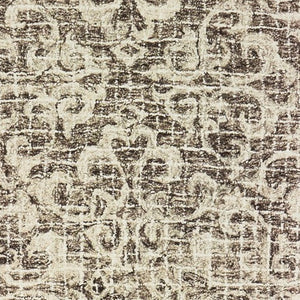 Homeroots 5' Brown Floral Wool Hand Tufted Area Rug – Elevate Your Space With Style And Sophistication 8' Runner Wool 575873