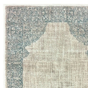 Homeroots 10' Ivory Oriental Power Loom Area Rug - Stylish, Stain Resistant, Perfect For Family Spaces & Decor 8' Runner Polypropylene 575876