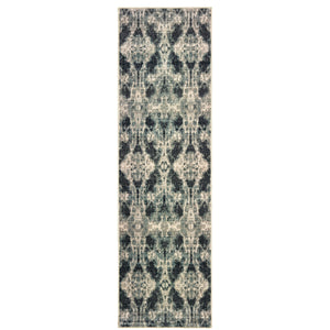 Homeroots 4' Enhance Your Space With A Stylish Gray Abstract Area Rug – Stain Resistant & Soft Texture! 8' Runner Polypropylene 575880