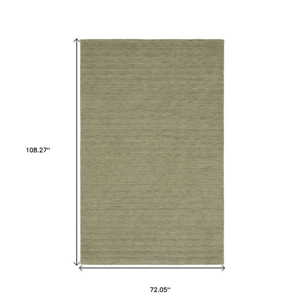 HomeRoots 5' Hand-Tufted Wool Area Rug in Teal and Blue - Cozy, Durable Design for Any Room or Space 6' X 9' 575889