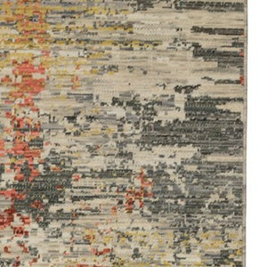 Homeroots 2' Beige And Pink Abstract Area Rug With Fringe – Stylish Design For Cozy Home Décor Upgrade 12' Runner Wool Blend 575918