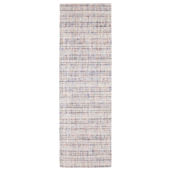 HomeRoots 5' Elegant Ivory and Gray Striped Hand-Tufted Area Rug for Modern and Transitional Home Decor 8' Runner 575920