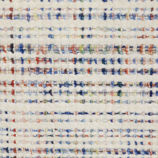 Homeroots 5' Ivory Striped Hand-tufted Area Rug - Add Elegant Texture And Style To Enhance Your Home Decor 8' Runner Wool Blend 575920