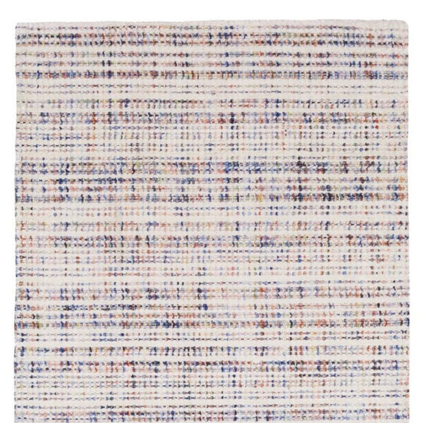 Homeroots 5' Ivory Striped Hand-tufted Area Rug - Add Elegant Texture And Style To Enhance Your Home Decor 8' Runner Wool Blend 575920