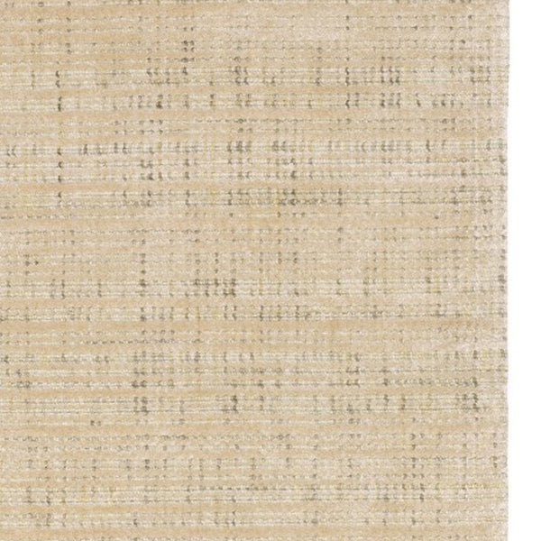 Homeroots 5' Ivory Striped Hand-tufted Area Rug - Add Elegant Texture And Style To Enhance Your Home Decor 8' Runner Wool Blend 575924