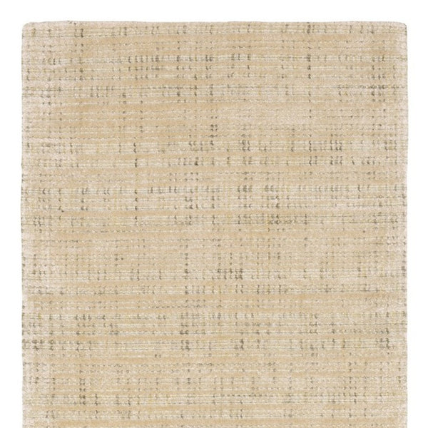 Homeroots 5' Ivory Striped Hand-tufted Area Rug - Add Elegant Texture And Style To Enhance Your Home Decor 8' Runner Wool Blend 575924