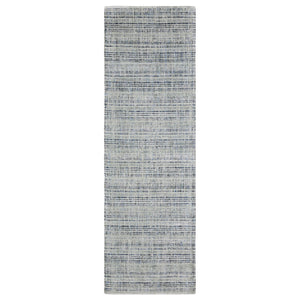HomeRoots 5' Elegant Ivory and Gray Striped Hand-Tufted Area Rug for Modern and Transitional Home Decor 8' Runner 575928
