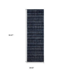 Homeroots 5' Ivory Striped Hand-tufted Area Rug - Add Elegant Texture And Style To Enhance Your Home Decor 8' Runner Wool Blend 575930