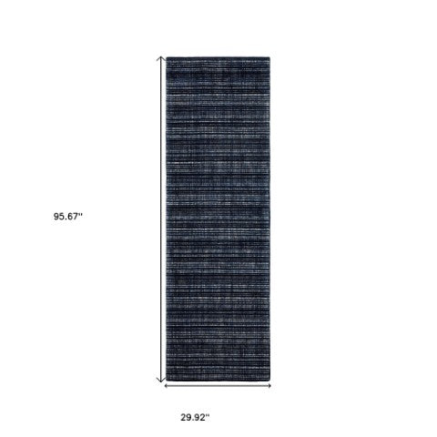 Homeroots 5' Ivory Striped Hand-tufted Area Rug - Add Elegant Texture And Style To Enhance Your Home Decor 8' Runner Wool Blend 575930