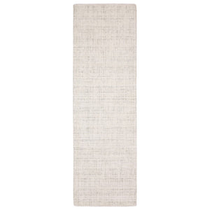 HomeRoots 5' Elegant Ivory and Gray Striped Hand-Tufted Area Rug for Modern and Transitional Home Decor 8' Runner 575934