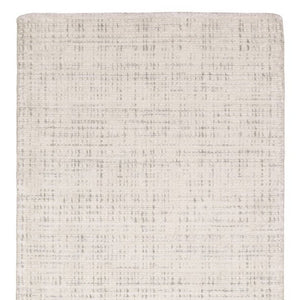 Homeroots 5' Ivory Striped Hand-tufted Area Rug - Add Elegant Texture And Style To Enhance Your Home Decor 8' Runner Wool Blend 575934