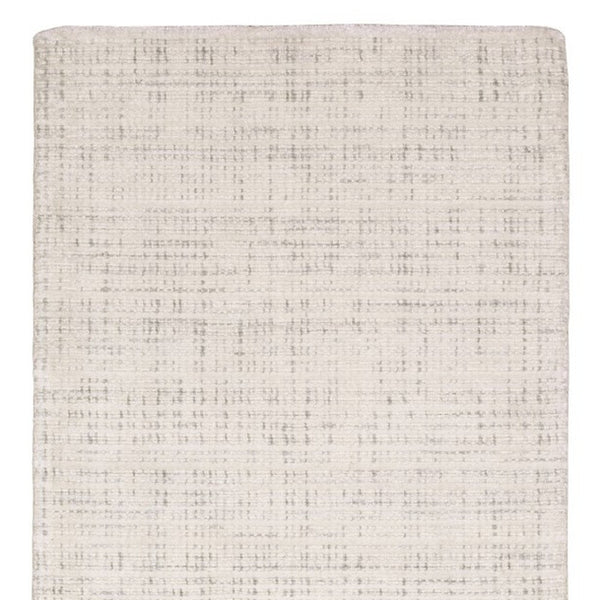Homeroots 5' Ivory Striped Hand-tufted Area Rug - Add Elegant Texture And Style To Enhance Your Home Decor 8' Runner Wool Blend 575934