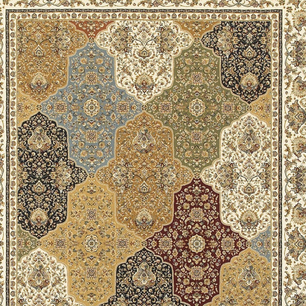 Homeroots 4' Navy Blue Oriental Area Rug With Fringe – Stylish, Stain-resistant Design For Every Home Space 7' X 10' Polypropylene 575972