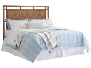 Lexington Tommy Bahama Home Rancho Mirage Panel Headboard - Elegant Hexagonal Design With Open Fretwork For Stylish Bedrooms Sonoran  575-133hb