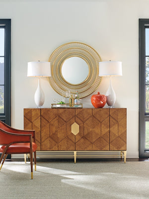 Lexington Tommy Bahama Home Mission Hills Buffet - Elegant 71-inch Modern Design With Custom Hardware And Gold-finished Base Sonoran  575-852