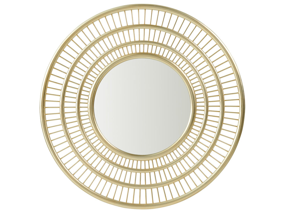 Lexington Tommy Bahama Home Ambrose Sunburst Round Mirror In Gold-finished Silver Leaf – Luxurious Design For Elegant Spaces Sonoran  575-201