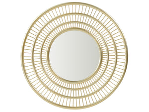 Lexington Tommy Bahama Home Ambrose Sunburst Round Mirror In Gold-finished Silver Leaf – Luxurious Design For Elegant Spaces Sonoran  575-201
