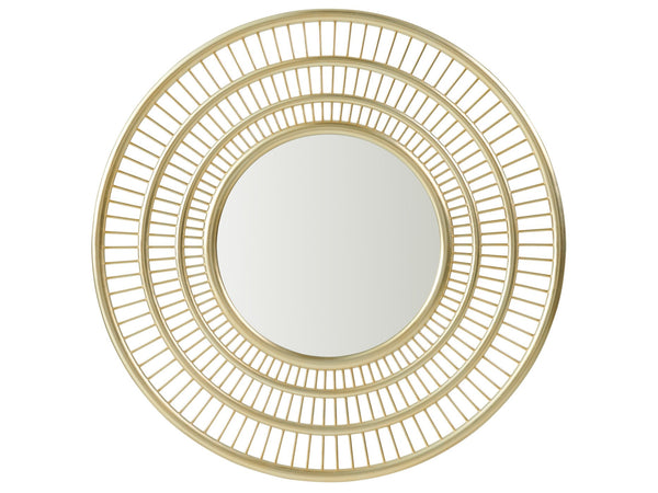 Lexington Tommy Bahama Home Ambrose Sunburst Round Mirror In Gold-finished Silver Leaf – Luxurious Design For Elegant Spaces Sonoran  575-201
