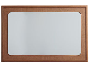 Lexington Tommy Bahama Home Keaton Rectangular Mirror - Elegant Raffia Frame For A Chic, Versatile Home Décor Statement Piece Sonoran  575-206