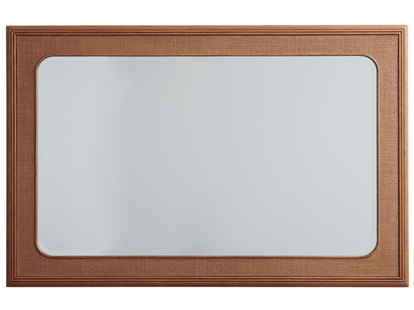 Lexington Tommy Bahama Home Keaton Rectangular Mirror - Elegant Raffia Frame For A Chic, Versatile Home Décor Statement Piece Sonoran  575-206
