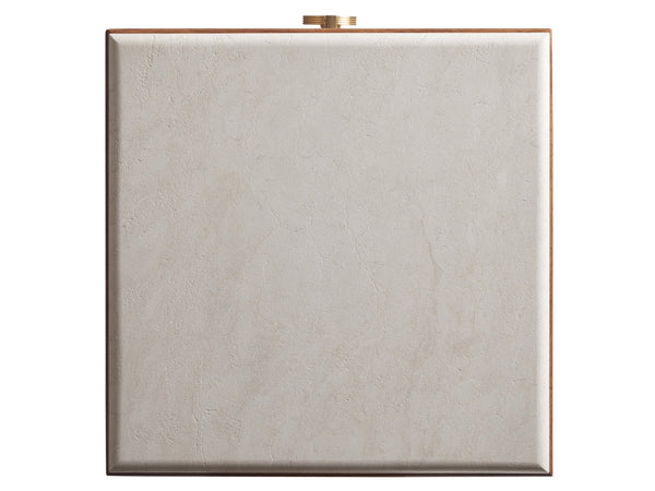 Lexington Tommy Bahama Home Tristan Night Table With Anticato Marble Top, Pencil Rattan Base And Elegant Storage Solution Sonoran  575-622