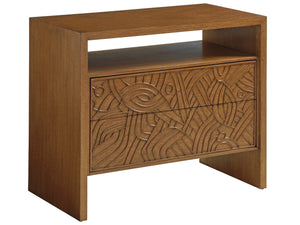 Lexington Tommy Bahama Home Redlands Nightstand - Elegant Palm Desert Design With Touch-to-open Drawers And Open Compartment Sonoran  575-623