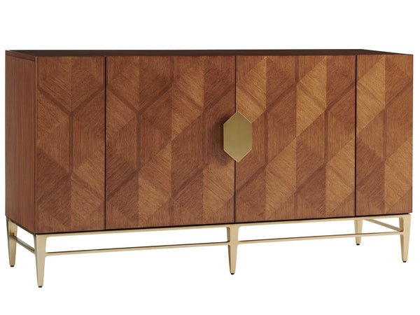 Lexington Tommy Bahama Home Mission Hills Buffet - Elegant 71-inch Modern Design With Custom Hardware And Gold-finished Base Sonoran  575-852