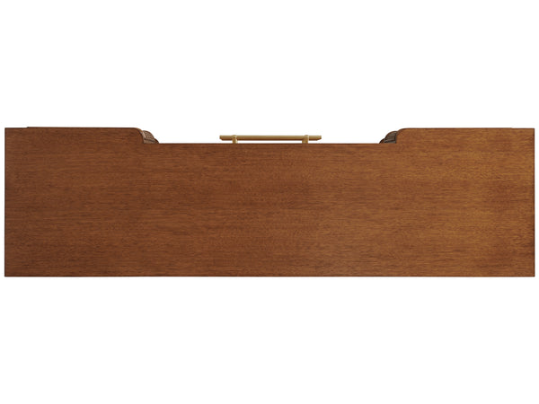 Lexington Tommy Bahama Home Eagle Falls Sideboard: Elegant Mid-century Modern Design With Woven Raffia & Adjustable Shelves Sonoran  575-869