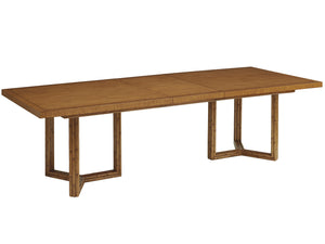 Lexington Tommy Bahama Home San Marino Double Pedestal Dining Table - Luxurious Extendable Design For Elegant Gatherings Sonoran  575-876c