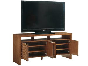 Lexington Tommy Bahama Home Manning Media Console - Stylish Palm Desert-inspired Design With Rattan Accents & Cord Management Solutions Sonoran  575-907