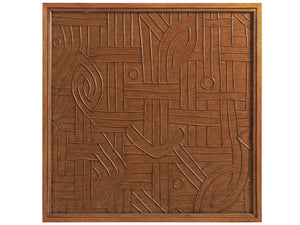 Lexington Tommy Bahama Home Redford Square Rattan Cocktail Table - Elegant Beveled Glass Top With Unique Pencil Rattan Design Sonoran  575-947