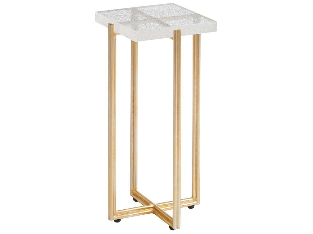 Lexington Tommy Bahama Home Ashlyn Acrylic Accent Table – Luxurious Mid-century Modern Design With Gold-finished Base And Style Sonoran  575-951