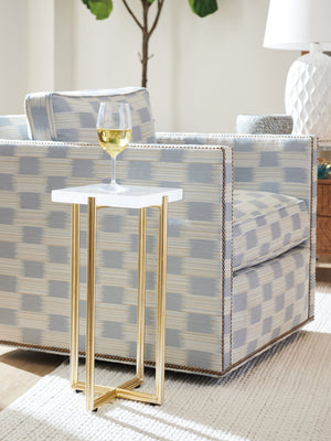 Lexington Tommy Bahama Home Ashlyn Acrylic Accent Table – Luxurious Mid-century Modern Design With Gold-finished Base And Style Sonoran  575-951