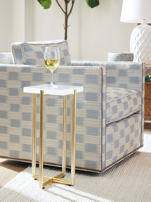 Lexington Tommy Bahama Home Ashlyn Acrylic Accent Table – Luxurious Mid-century Modern Design With Gold-finished Base And Style Sonoran  575-951