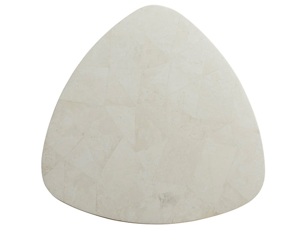 Lexington Tommy Bahama Home Haley Woven Accent Table - Luxurious Hourglass Design With White Cordova Stone Top For Modern Living Sonoran  575-953