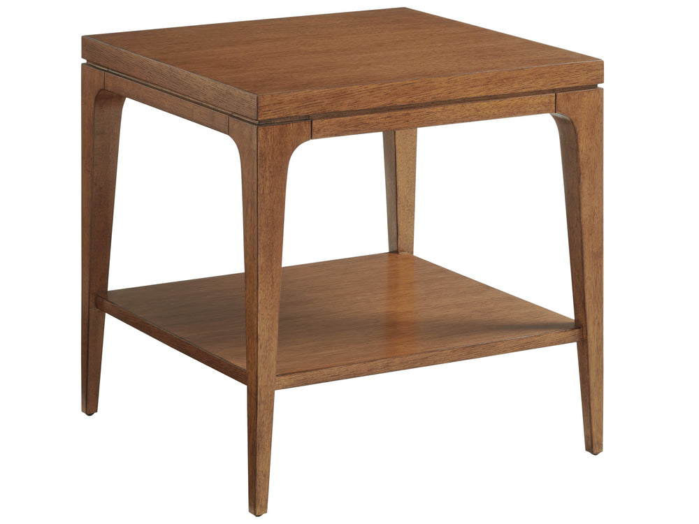 Lexington Tommy Bahama Home Kinsley Square Lamp Table - Mid-century Modern Design With Elegant Tapered Legs For Stylish Homes Sonoran  575-955