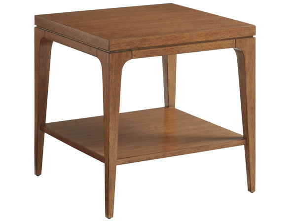 Lexington Tommy Bahama Home Kinsley Square Lamp Table - Mid-century Modern Design With Elegant Tapered Legs For Stylish Homes Sonoran  575-955