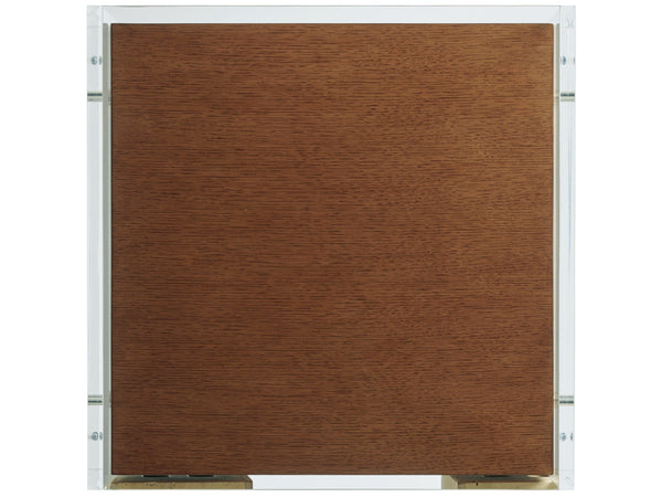 Lexington Tommy Bahama Home Arden Acrylic Lamp Table - Modern Design With Suspended Drawers And Elegant Pencil Rattan Accents Sonoran  575-957