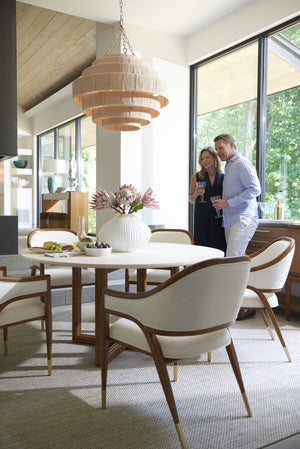 Lexington Tommy Bahama Home Arcadia Luxurious Marble Top Breakfast Table With Carved Wooden Base For Elegant Dining Spaces Sonoran  575-870c