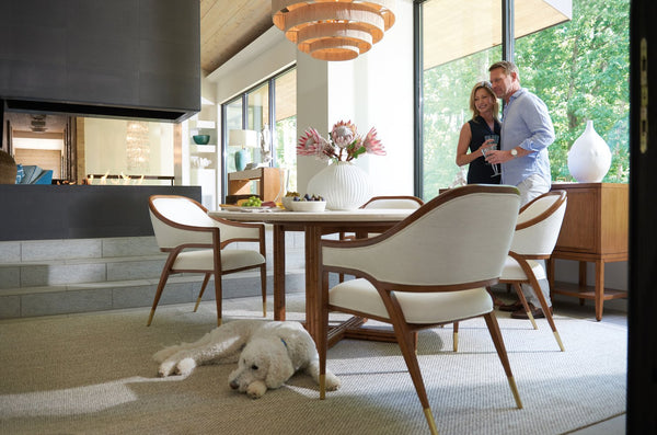 Lexington Tommy Bahama Home Arcadia Luxurious Marble Top Breakfast Table With Carved Wooden Base For Elegant Dining Spaces Sonoran  575-870c